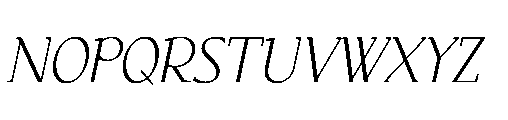 Elesthin Bloom Italic Font UPPERCASE