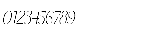 Elesthin Bloom Light Italic Font OTHER CHARS
