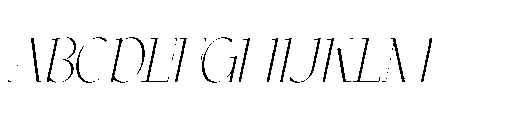 Elesthin Bloom Light Italic Font UPPERCASE