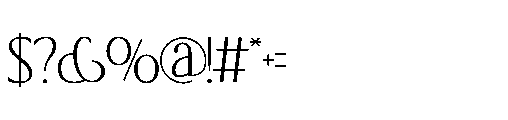 Elesthin Bloom Regular Font OTHER CHARS