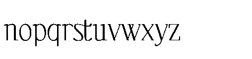 Elesthin Bloom Regular Font LOWERCASE