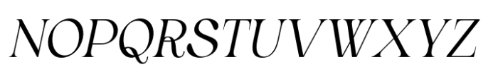 Eleyna Italic Font UPPERCASE