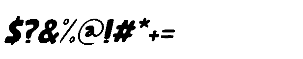 Elfenbankje Italic Font OTHER CHARS