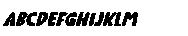 Elfenbankje Italic Font UPPERCASE