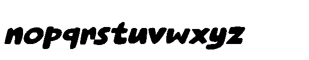 Elfenbankje Italic Font LOWERCASE