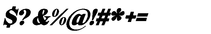 Elfreya Black Italic Font OTHER CHARS