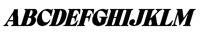Elfreya Black Italic Font UPPERCASE