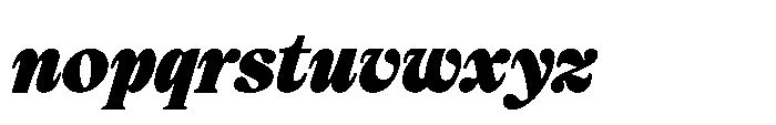 Elfreya Black Italic Font LOWERCASE