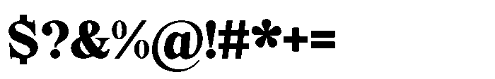 Elfreya Extra Bold Font OTHER CHARS