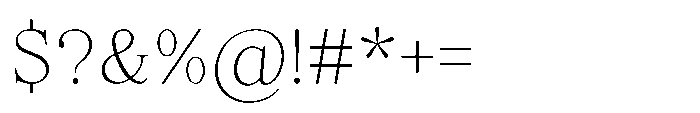 Elfreya Extra Light Font OTHER CHARS