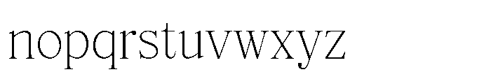 Elfreya Extra Light Font LOWERCASE