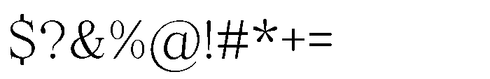 Elfreya Light Font OTHER CHARS