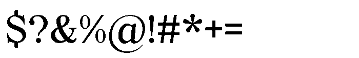 Elfreya Medium Font OTHER CHARS