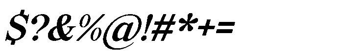 Elfreya Semibold Italic Font OTHER CHARS