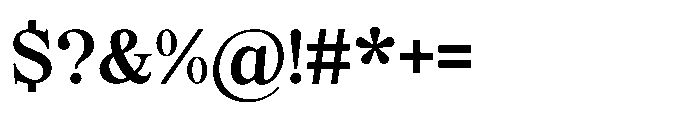 Elfreya Semibold Font OTHER CHARS