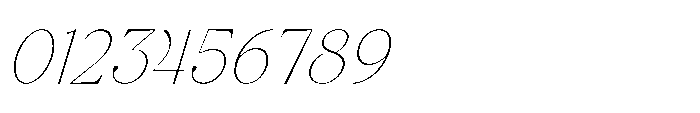 Elfreya Thin Italic Font OTHER CHARS