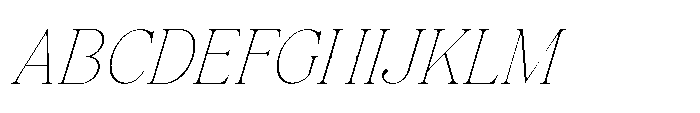 Elfreya Thin Italic Font UPPERCASE