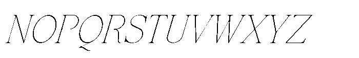 Elfreya Thin Italic Font UPPERCASE