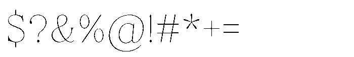 Elfreya Thin Font OTHER CHARS