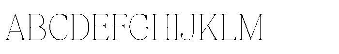 Elfreya Thin Font UPPERCASE