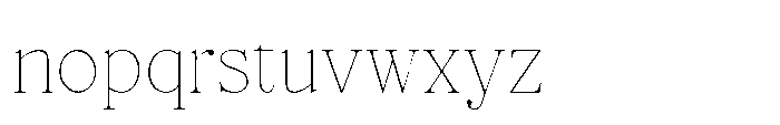 Elfreya Thin Font LOWERCASE