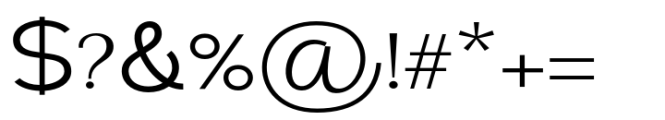 Elghita  Expanded Light Font OTHER CHARS