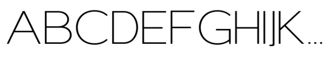 Elghita  Expanded Thin Font UPPERCASE