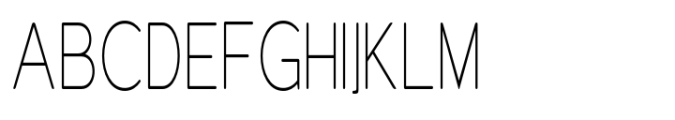 Elghita  Sans Condensed Thin Font UPPERCASE