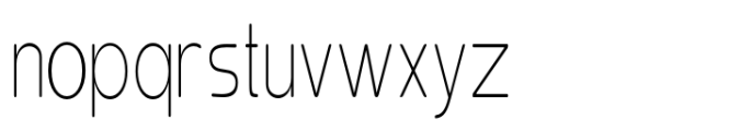 Elghita  Sans Condensed Thin Font LOWERCASE