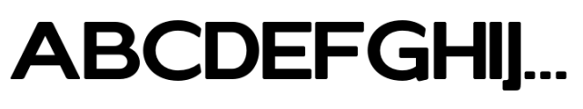 Elghita  Sans Expanded Bold Font UPPERCASE