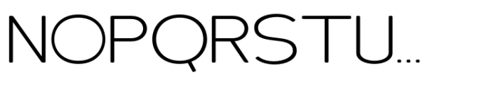 Elghita  Sans Expanded Extra Light Font UPPERCASE