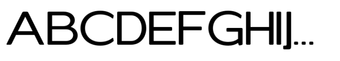 Elghita  Sans Expanded Regular Font UPPERCASE