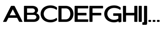 Elghita  Sans Expanded Semi Bold Font UPPERCASE