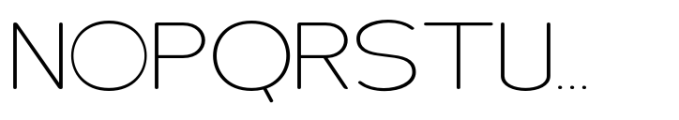 Elghita  Sans Expanded Thin Font UPPERCASE