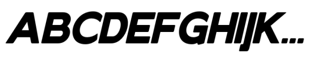 Elghita  Sans Slant Black Font UPPERCASE