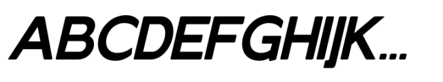 Elghita  Sans Slant Bold Font UPPERCASE