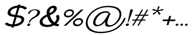 Elghita  Sans Slant Expanded Variable Font OTHER CHARS