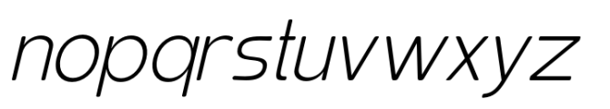 Elghita  Sans Slant Extra Light Font LOWERCASE