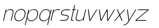 Elghita  Sans Slant Thin Font LOWERCASE