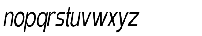 Elghita  Slant Condensed Variable Font LOWERCASE