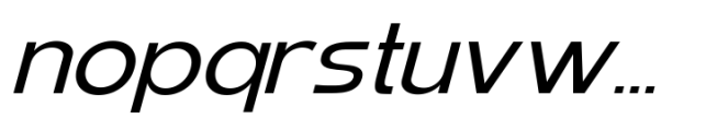 Elghita  Slant Expanded Variable Font LOWERCASE
