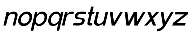 Elghita  Slant Medium Font LOWERCASE
