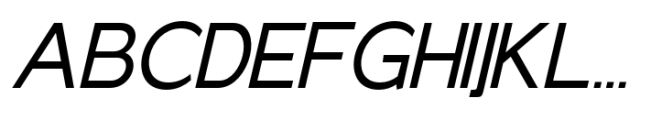 Elghita  Slant Regular Font UPPERCASE