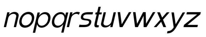 Elghita  Slant Variable Font LOWERCASE