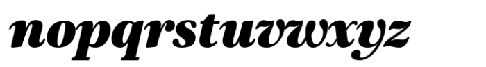 Elgraine Black Italic Font LOWERCASE