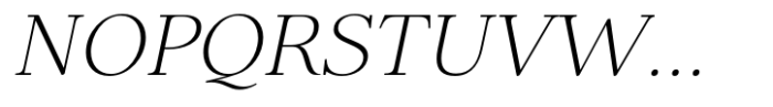 Elgraine Extra Light Italic Font UPPERCASE
