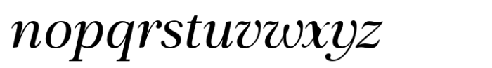 Elgraine Italic Font LOWERCASE