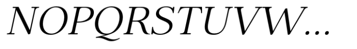 Elgraine Light Italic Font UPPERCASE