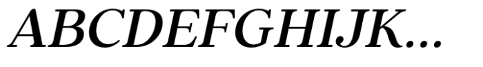 Elgraine Medium Italic Font UPPERCASE