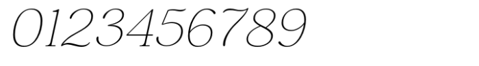Elgraine Thin Italic Font OTHER CHARS